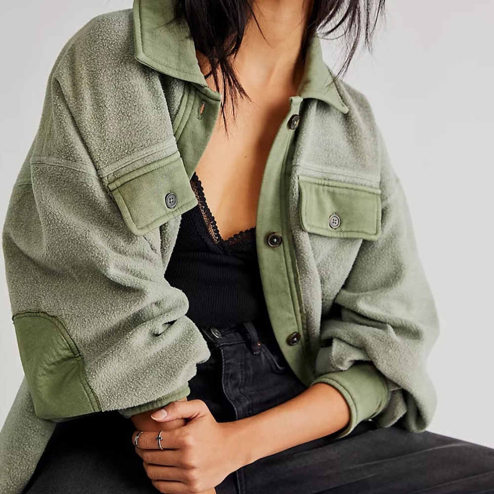 Free people ruby jacket jaded green